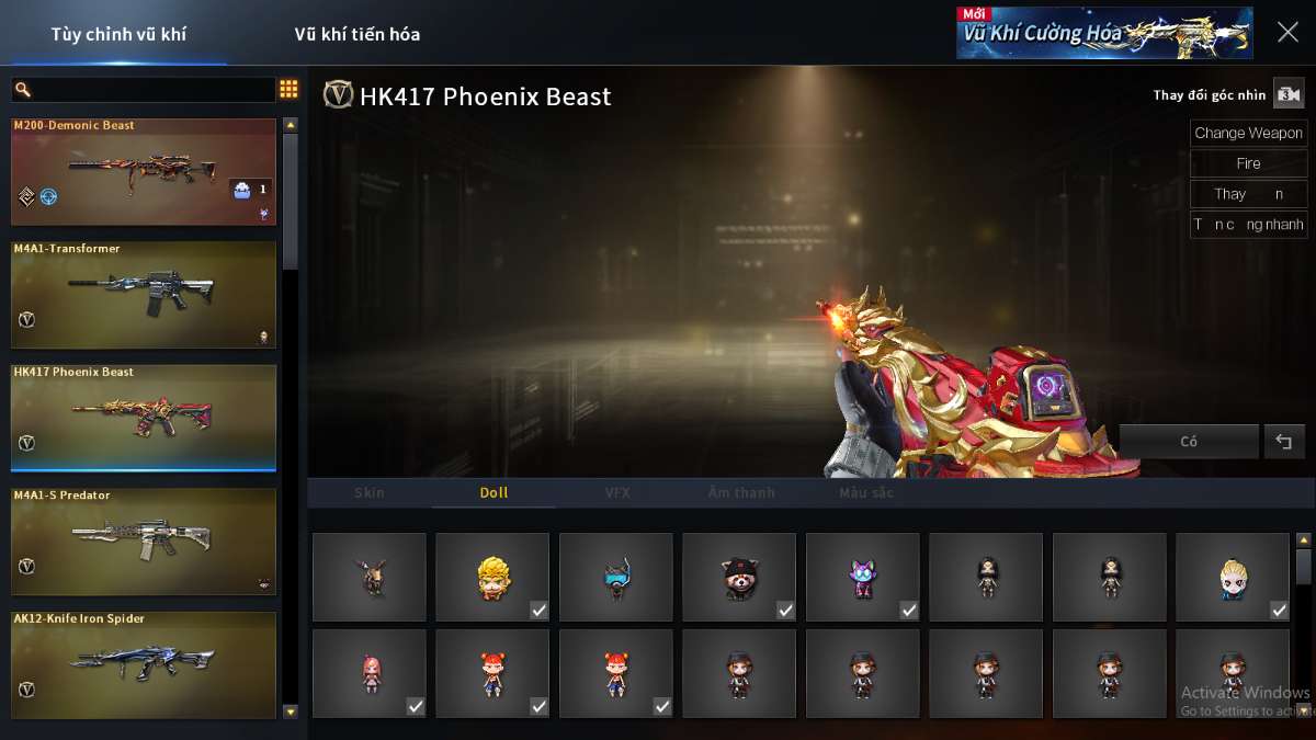 shop acc cf uy tin gia re